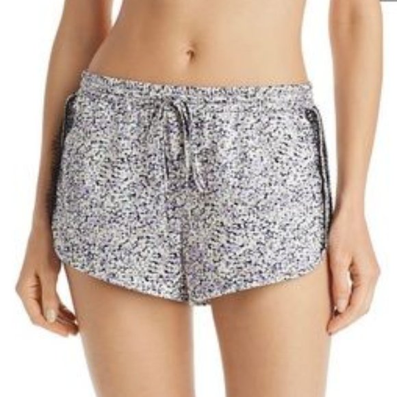 Jason Wu Stretch Silk Lace Pajama Shorts - Large NEW - Picture 1 of 10